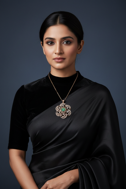 Diamond pendant,Swarovski Diamond Jewelry Designs,South Indian Jewelry,latest indian jewellery Designs -SHABURIS