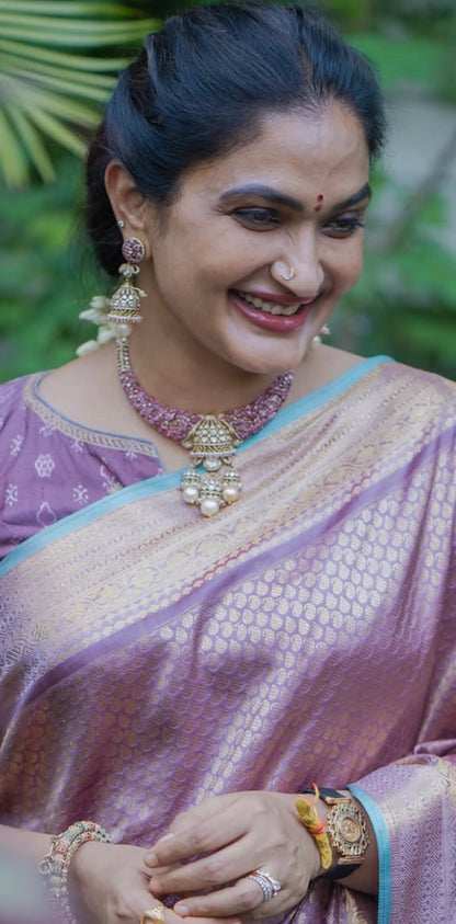Bhargavi Kunam Necklace Cocktail Necklace Cocktail Jewelry Cocktail Earrings Polki necklace 925 silver jewelry- SHABURIS