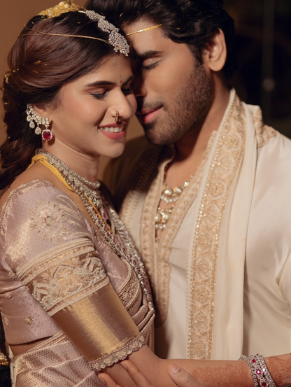 Nayanika reddy Diamond earcuffs ,diamond earrings ,Indian gold jewelry designs diamond jewelry look a like  - SHABURIS
