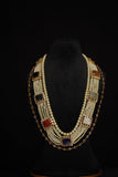 Navaratan necklace diamond necklace 925 silver with 22k gold plated- Ready Stock in Hyd Store -SHABURIS