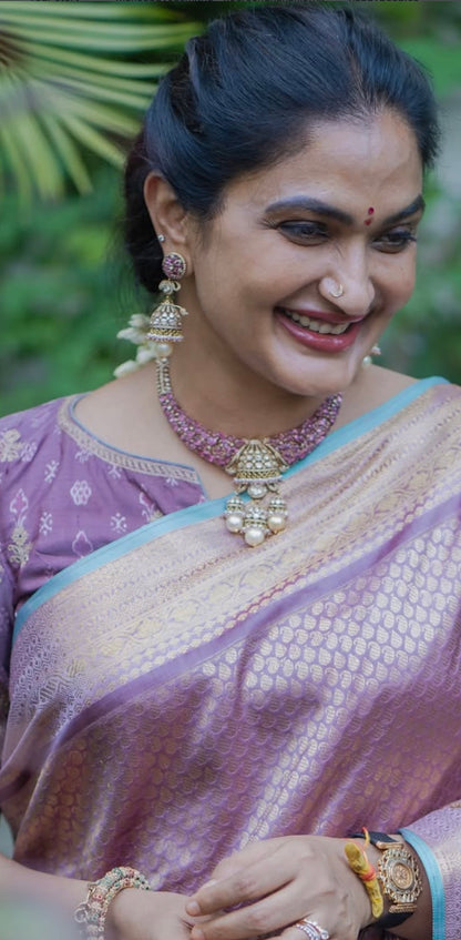 Bhargavi Kunam Necklace Cocktail Necklace Cocktail Jewelry Cocktail Earrings Polki necklace 925 silver jewelry- SHABURIS