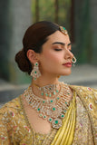 Bridal necklace silver necklace 925 silver with 22k gold plated - Ready Stock in Hyd Store - SHABURIS