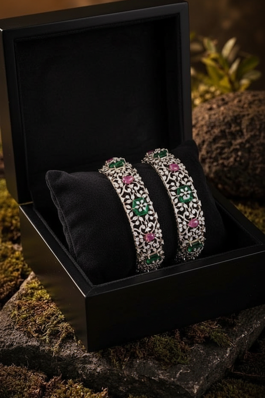 Diamond bangles polki Jewelry,Pure Silver Jewellery Indian ,diamond bangles kundan jewelry,south indian bridal jewelry-SHABURIS