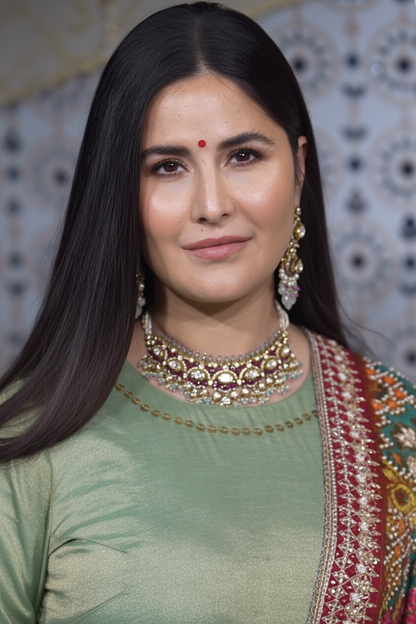 Katrina kaif polki necklace 925 silver jewelry - SHABURIS