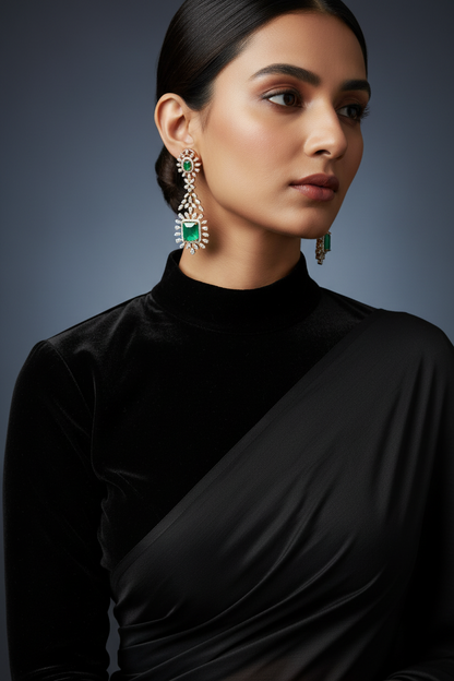 Polki Studs Polki Earrings Cocktail Earrings Diamond Studs Diamond Earrings Simple Studs Pearl Studs 925 Silver Earrings Silver Jewelry - SHABURIS