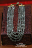 Emerald beads beaded mala pure gems gold jewelry designs indian pure silver jewelry bead necklace statement jewelry SHABURIS
