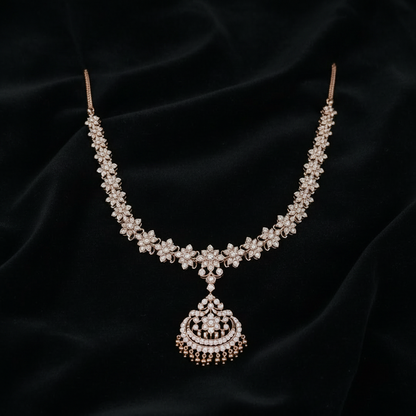Addiga Necklace Diamond Necklace Cocktail Necklace Cocktail Jewelry Cocktail Earrings 925 silver jewelry- SHABURIS