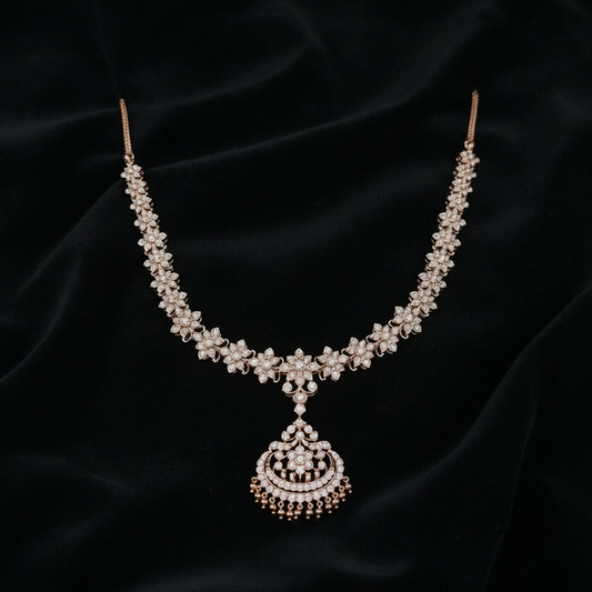 Addiga Necklace Diamond Necklace Cocktail Necklace Cocktail Jewelry Cocktail Earrings 925 silver jewelry- SHABURIS