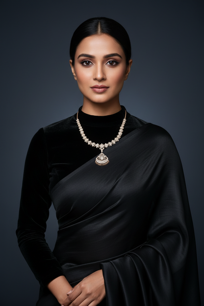 Addiga Necklace Diamond Necklace Cocktail Necklace Cocktail Jewelry Cocktail Earrings 925 silver jewelry- SHABURIS