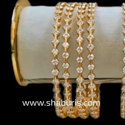 Diamond bangles(4) polki Jewelry,Pure Silver Jewellery Indian ,diamond bangles kundan jewelry,south indian bridal jewelry-SHABURIS
