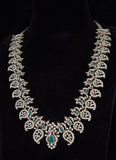 Mangomala Bridal necklace diamond Jewelry necklace Pearl necklace statement jewelry silver necklace 925 silver with 22k gold plated - SHABURIS