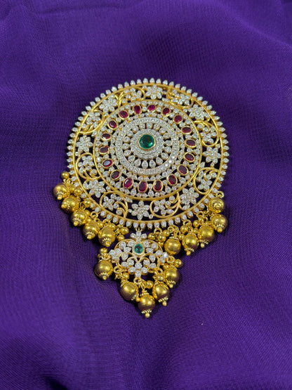 Jada billa & Pendant - 925 Silver Jewelry - 22ct Gold Plated - SHABURIS