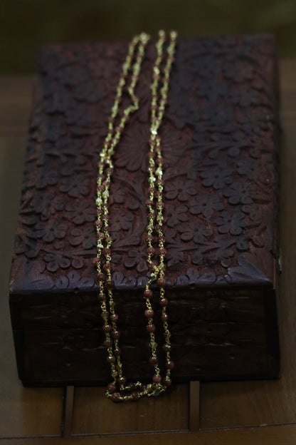 Kanaka pushyaragam Bead Necklace SHABURIS
