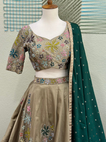 Designer Lehenga | Mehendi & Haldi Lehenga Choli | yellow purple Lehenga Set | Indian Wedding Guest Outfit | Pre Wedding Ceremony Dress