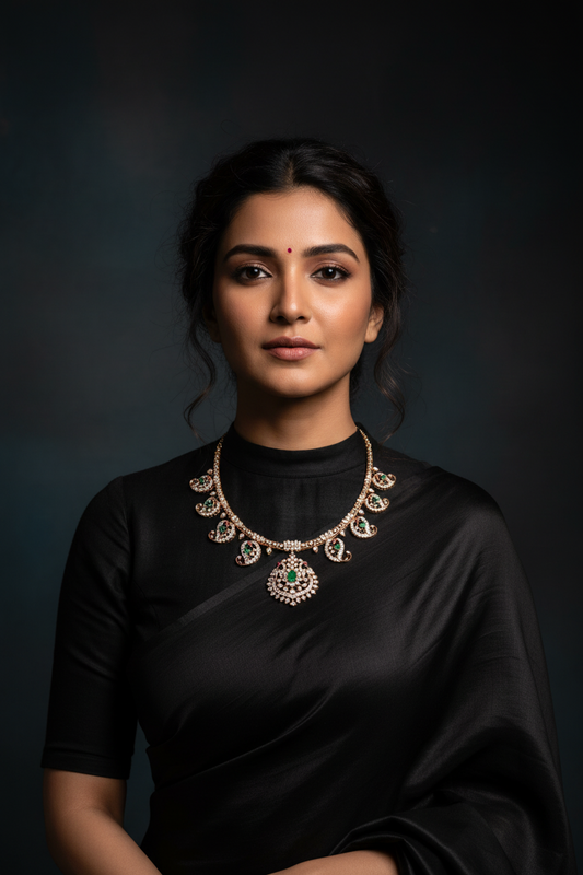 Diamond kante 925 silver jewelry 22k gold plated - SHABURIS