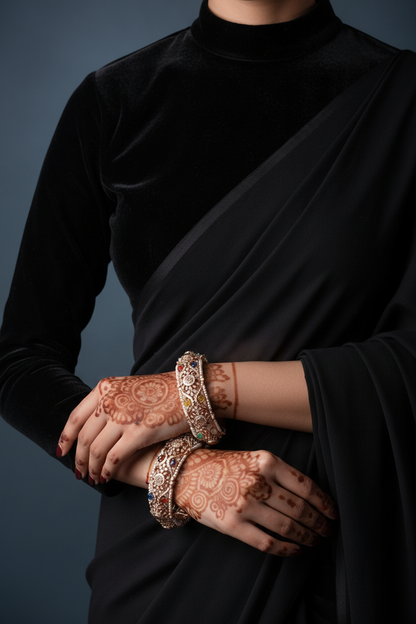 Navaratan bangles polki Jewelry,Pure Silver Jewellery Indian ,diamond bangles kundan jewelry,south indian bridal jewelry-NIHIRA-SHABURIS