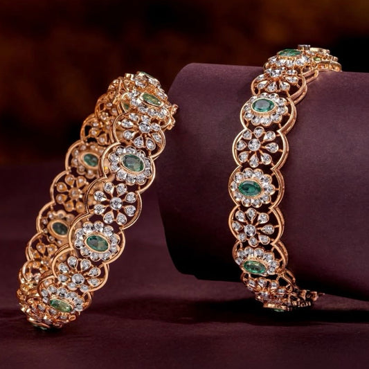 Emerald Bangles Diamond bangles blue stone Jewelry,Pure Silver Jewellery Indian ,diamond bangles kundan jewelry,south indian bridal jewelry-SHABURIS