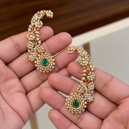 Earcuffs 925 silver jewelry 22k gold plated - SHABURIS