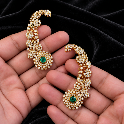 Earcuffs 925 silver jewelry 22k gold plated - SHABURIS
