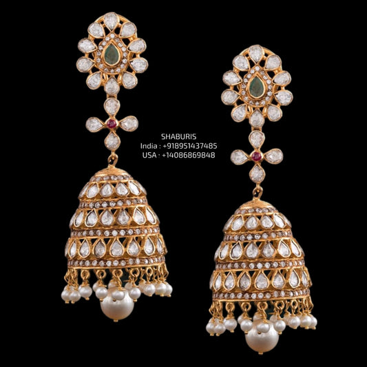 Victorian Earrings 925 Silver Jewelry-SHABURIS