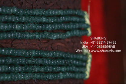 Strawberry Emerald beads beaded mala pure gems gold jewelry designs indian pure silver jewelry bead necklace statement jewelry SHABURIS