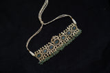 Polki necklace Pure Silver jewelry Indian diamond Necklace-SHABURIS