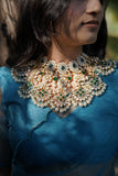 Polki necklace Pure Silver jewelry Indian diamond Necklace-SHABURIS