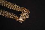 Pearl necklace Pure Silver jewelry Indian diamond Necklace silver jewelry -SHABURIS