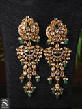 Polki necklace Pure Silver jewelry Indian diamond Necklace silver jewelry -SHABURIS