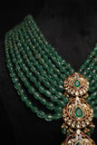 925 silver jewelry Emerald haram  mens jewelry unisex jewelry 22k gold plated - SHABURIS