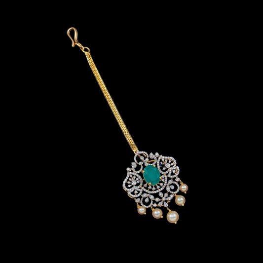 Diamond Maang tikka,pure silver maang tikka,polki maang tikka,papati billa,kids tikka,kundan maang tikka 925 silver jewelry -SHABURIS