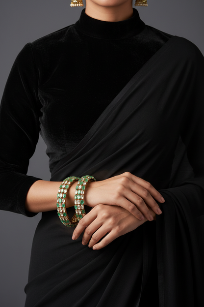 Polki Bangles Diamond bangles polki Jewelry,Pure Silver Jewellery Indian ,diamond bangles kundan jewelry,south indian bridal jewelry-SHABURIS