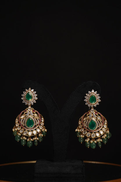 925 silver jewelry Emerald haram  mens jewelry unisex jewelry 22k gold plated - SHABURIS