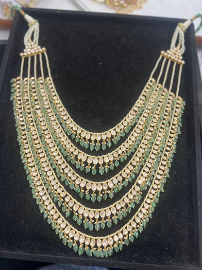 Panchlada necklace 925 silver jewelry 22k gold plated - SHABURIS