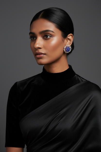 Polki Studs Polki Earrings Cocktail Earrings Diamond Studs Diamond Earrings Simple Studs Pearl Studs 925 Silver Earrings Silver Jewelry - SHABURIS