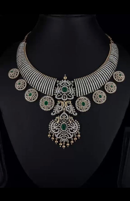 Tussi necklace 925 silver jewelry 22k gold plated - SHABURIS