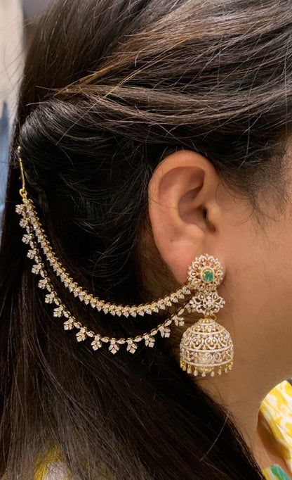 Champaswaralu wedding jewelry silver necklace 925 silver with 22k gold plated - SHABURIS