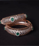 Diamond bangles polki Jewelry,Pure Silver Jewellery Indian ,diamond bangles kundan jewelry,south indian bridal jewelry-SHABURIS