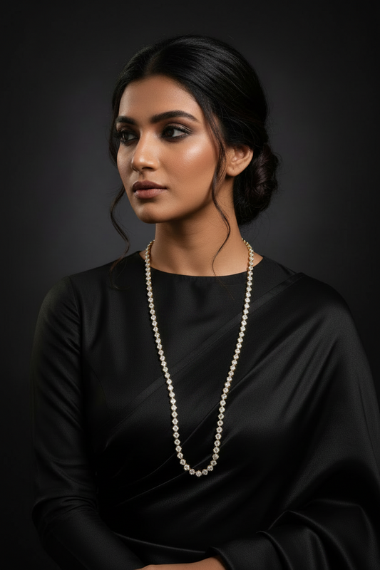 Solitaire necklace 925 silver jewelry 22k gold plated - SHABURIS