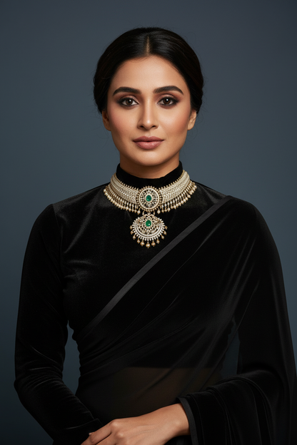 Tussi necklace 925 silver jewelry 22k gold plated - SHABURIS