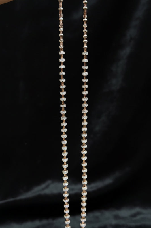 Diamond thali chain Diamond Necklace Polki Necklace Diamond Necklace Cocktail Necklace Cocktail Jewelry Cocktail Earrings 925 silver jewelry- SHABURIS