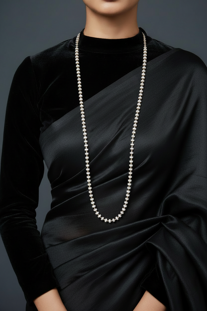 Diamond thali chain Diamond Necklace Polki Necklace Diamond Necklace Cocktail Necklace Cocktail Jewelry Cocktail Earrings 925 silver jewelry- SHABURIS