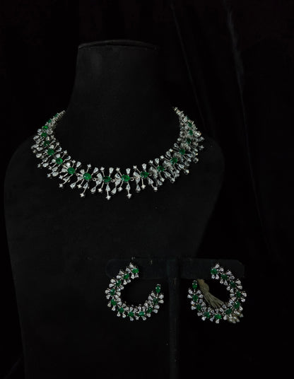 Cocktail necklace diamond Jewelry necklace Pearl necklace statement jewelry silver necklace 925 silver with 22k gold plated - SHABURIS
