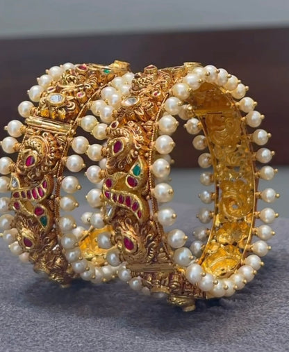 Nakshi Bangles antique gold bangles,Pure Silver Jewellery 22kt gold jewelry -SHABURIS