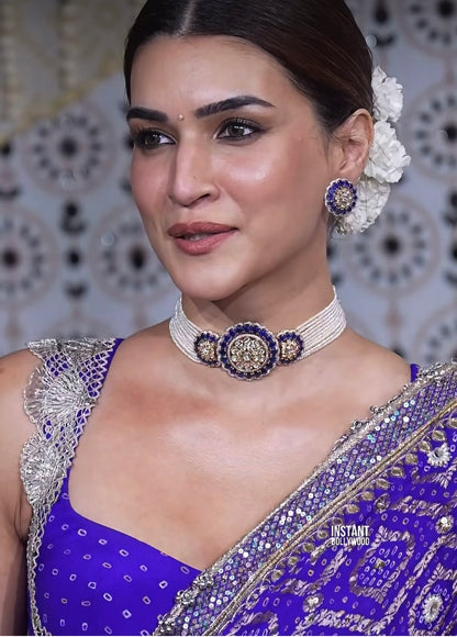 Krithi sanon polki necklace 925 silver jewelry - SHABURIS