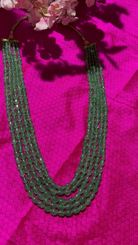 Emeralds Mala | Mens mala | Unisex jewelry | Emerald Necklace