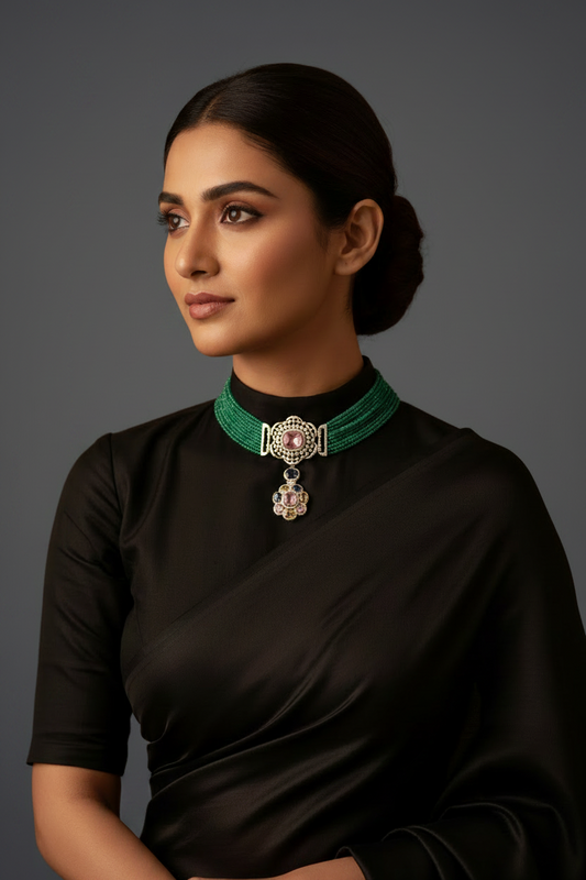 Diamond necklace 925 silver jewelry 22k gold plated - SHABURIS
