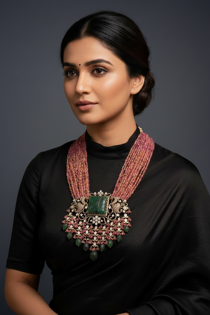 Coral necklace 925 silver jewelry 22k gold plated - SHABURIS