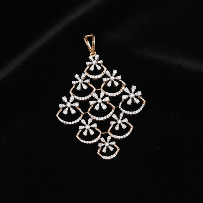 Diamond pendant,Swarovski Diamond Jewelry Designs,South Indian Jewelry,latest indian jewellery Designs -SHABURIS