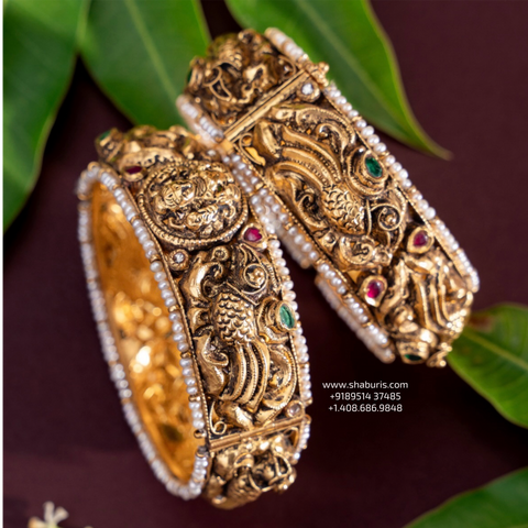 Antique bangles polki Jewelry,Pure Silver Jewellery Indian